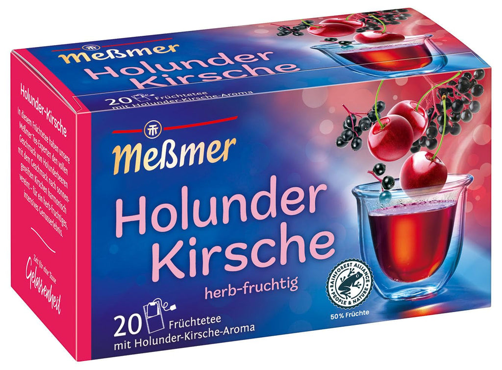 Meßmer Căpșuni-portocale | 20 pliculețe de ceai | Fără gluten | Fără lactoză | Vegan