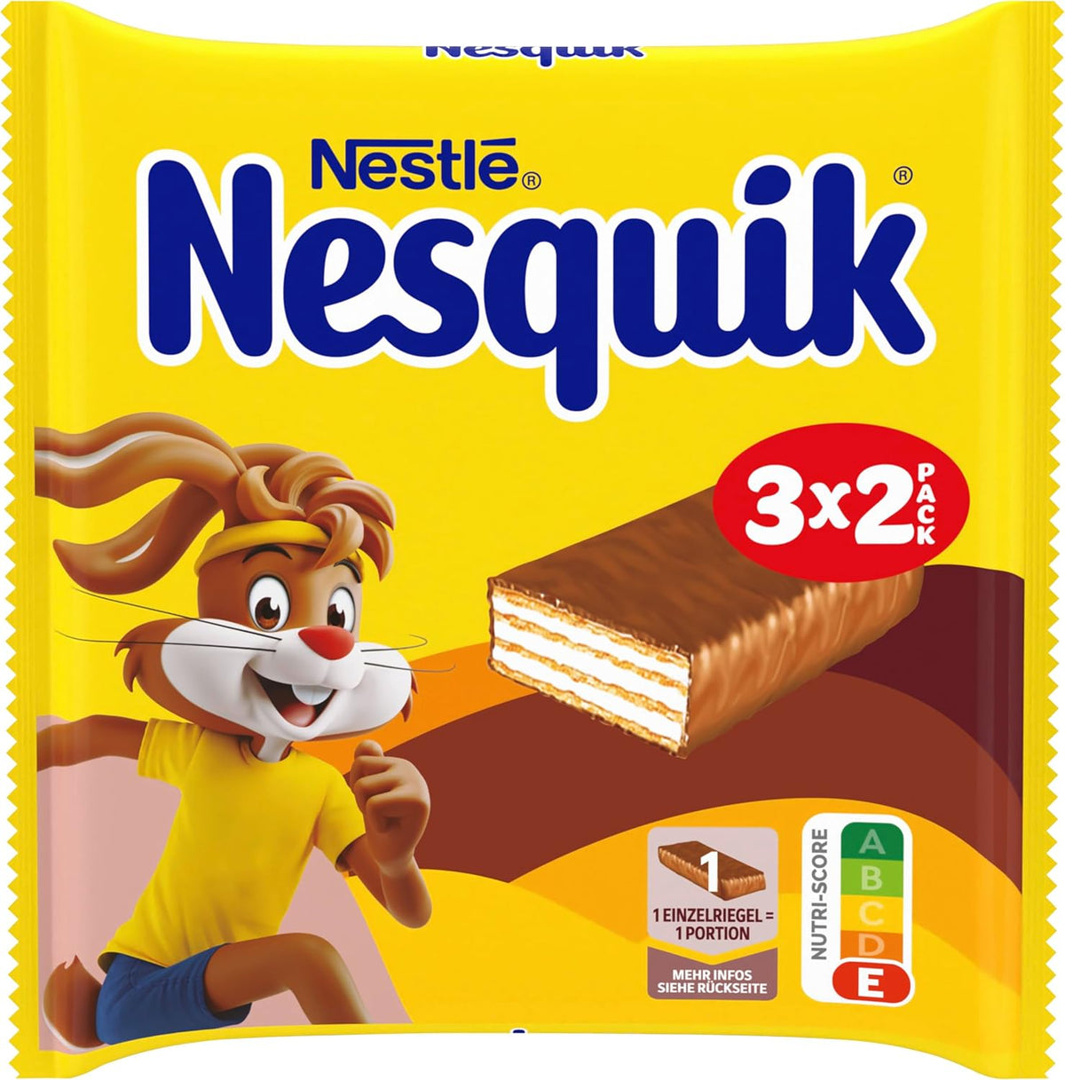 Nestlé Crunchy Waffle Delicious Milk Chocolate Waffle Bar Multi Pack 1 paquete (3x26g cada uno)