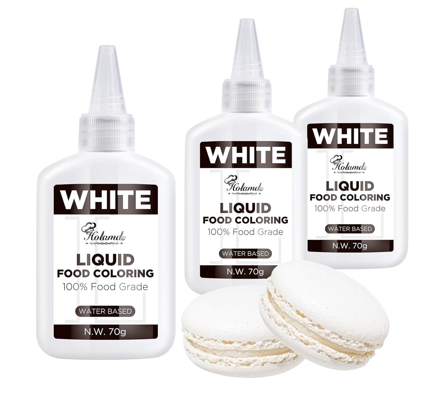 Colorant alimentar lichid, set de coloranți alimentari Red Velvet pentru copt torturi, macaroane, fursecuri, coloranți alimentari pentru decorarea torturilor, lichid pentru colorat băuturi (70 g x 3)