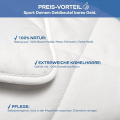 Colcha exclusiva pelo de camello blanco 200 X 200 Cm Edredones y colchas Naty Shop