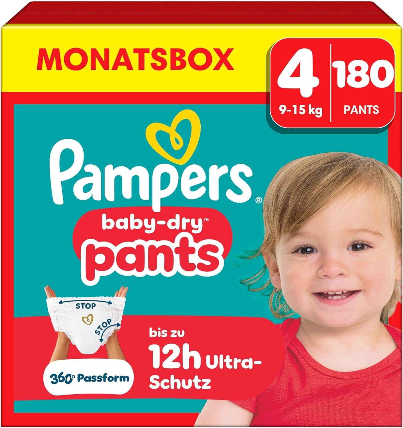 Pampers Baby-Dry Pants Tamaño 5, 160 unidades, 11 kg-17 kg, auslaufsichere 360° apto para día y noche