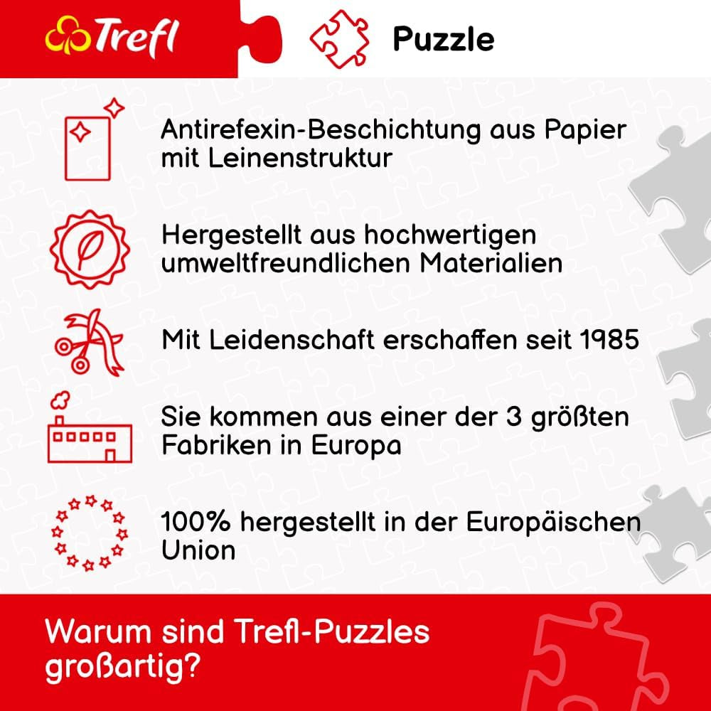 Trefl - Pisica drăguță - Puzzle 500 elemente - Diy Puzzle cu animale, divertisment creativ, distracție, puzzle clasic pentru adulți și copii de la 10 ani în sus Puzzle Naty Shop