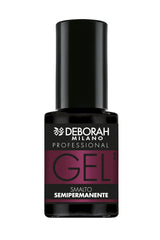 Esmalte de uñas semipermanente Milano Professional, núm. 21 Borgoña, efecto voluminizador, duradero, para uñas intensas y brillantes, 4,5 ml