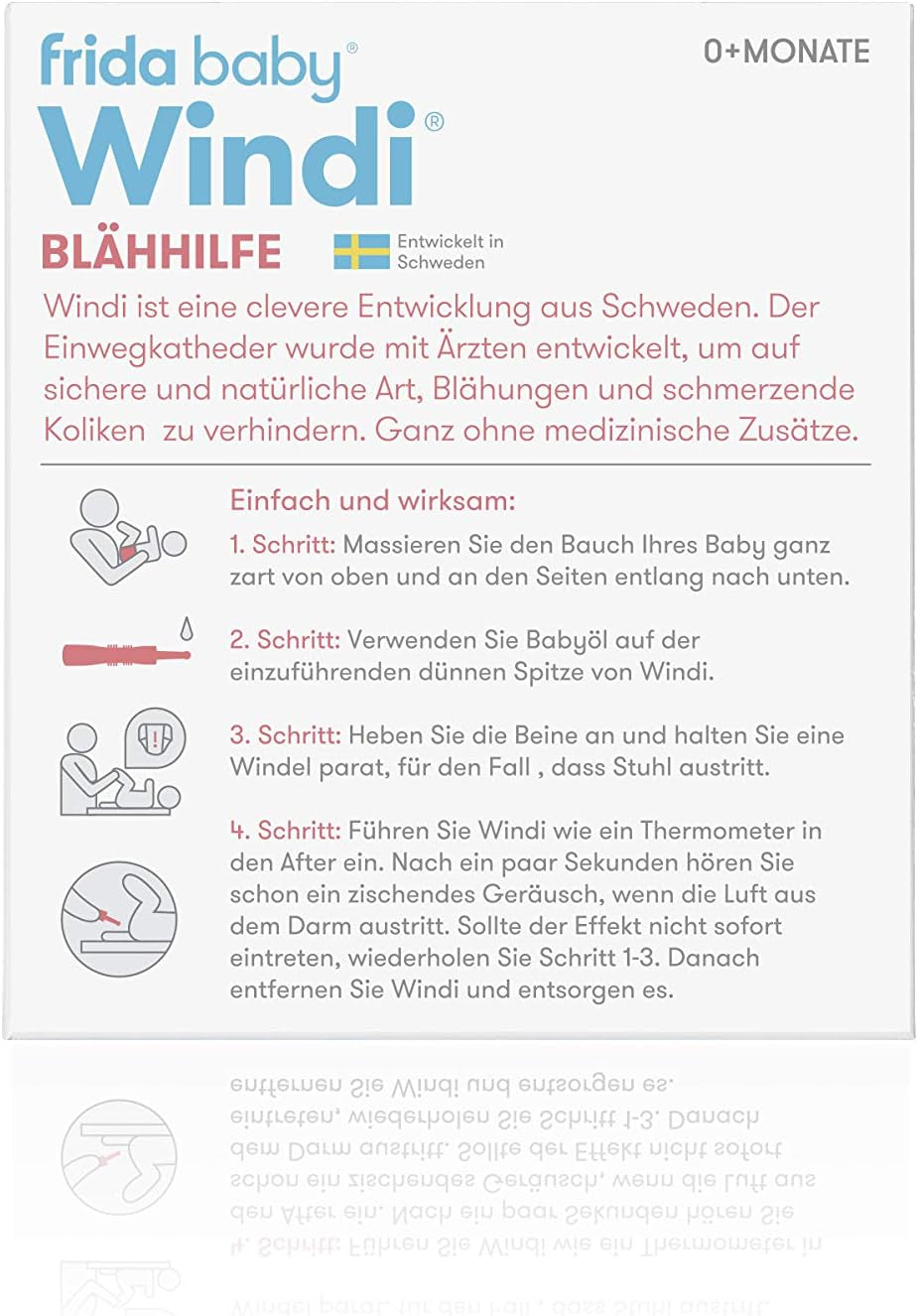 Fridababy windi alivio de gas para bebés a partir de 0 meses 10 piezas catéteres desechables alivio de gas natural 20437