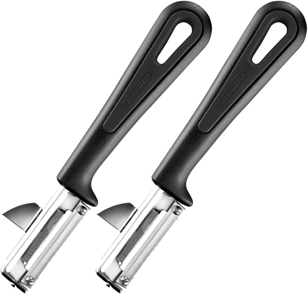 Westmark 29092270 sparschäler gallant, pp/tpe/edelstahl, schwarz / rojo, 16,5 x 3,7 x 2 cm pelador naty shop juego suave 2 piezas