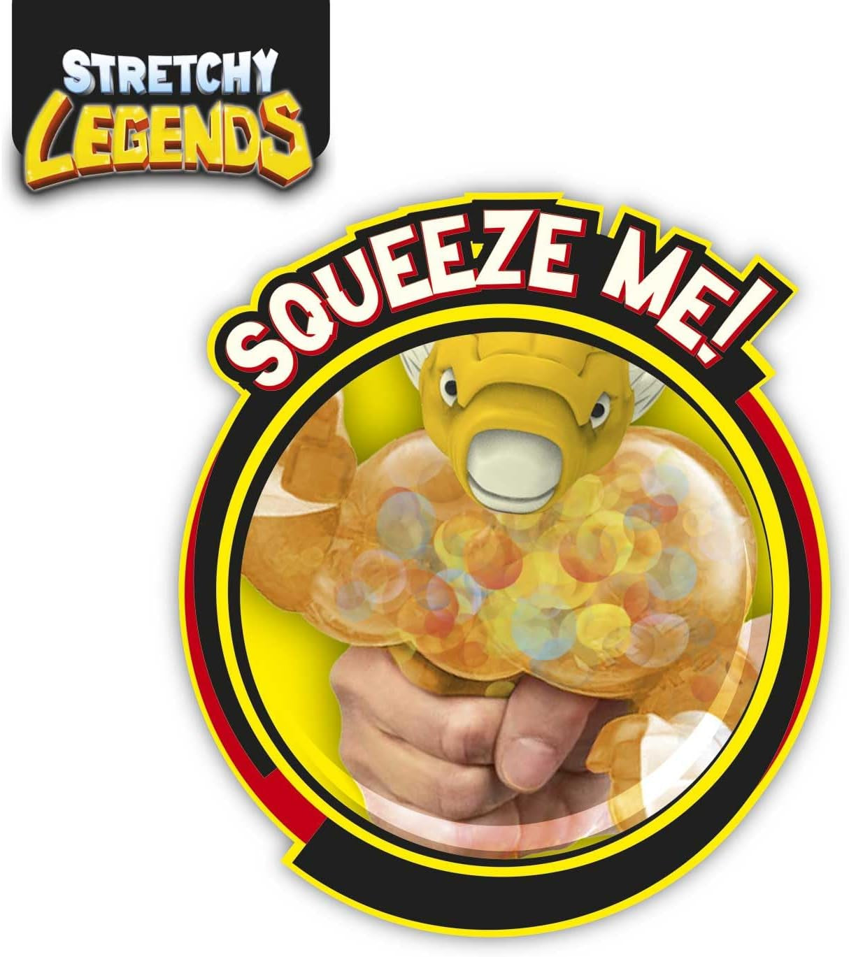 STRETCHY LEGENDS D'Molition - Figuras de Acción Elásticas para Niños, Figuras de Superhéroes Elásticas para Coleccionar con Figuras de Acción Rellenas de Slime Naty Shop