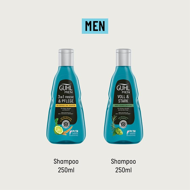 Guhl Men Full & Strong Champú - Tipo de cabello: Fino, fino, normal Guhl Ducha y Baño