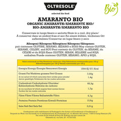 Amaranto orgánico 5 kg, granos crudos en granos, semillas de cultivos orgánicos controlados, rico en fibra, minerales y vitaminas, paquete económico