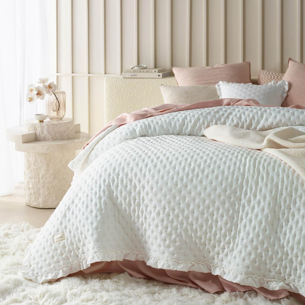 Molly Elegante colcha en rosa empolvado 170 X 210 cm Colcha versátil como colcha o sofá Manta para cama y sofá Estilo manta Ideal como colcha Camas y Mantas Besuche den ROOM99-Store Crudo 240X260