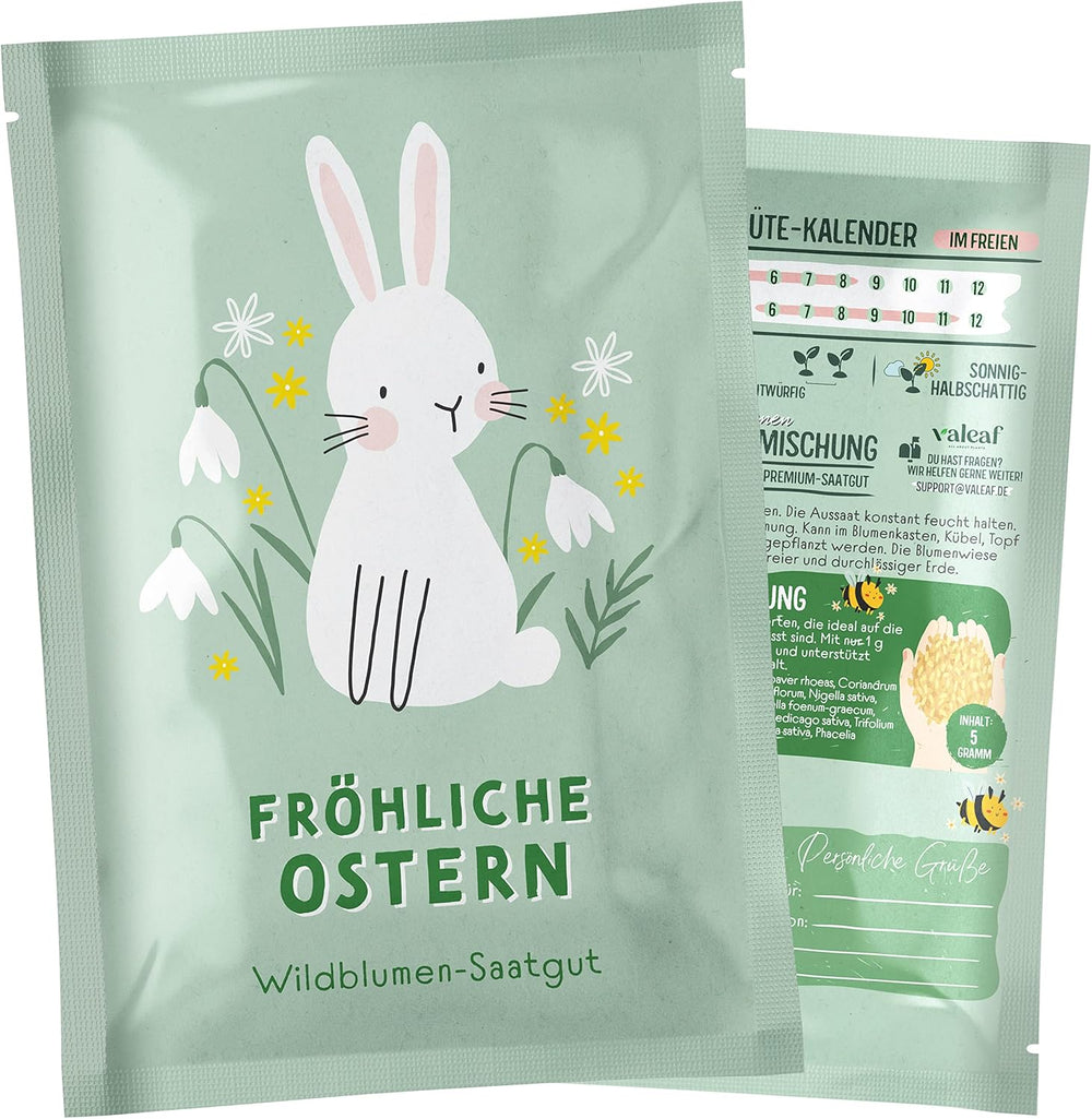 Semillas de pradera de flores silvestres | Semillas de flores de regalo de Pascua, Semillas de hierba de Pascua | Semillas de flores de Pascua y regalos de Pascua para niños | Semillas de flores silvestres | Paquetes de semillas para un prado de flores silvestres