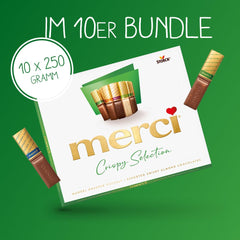 Finest Selection Variedad Almendra Crujiente – 10 x 250g – Especialidades de chocolate con y sin relleno