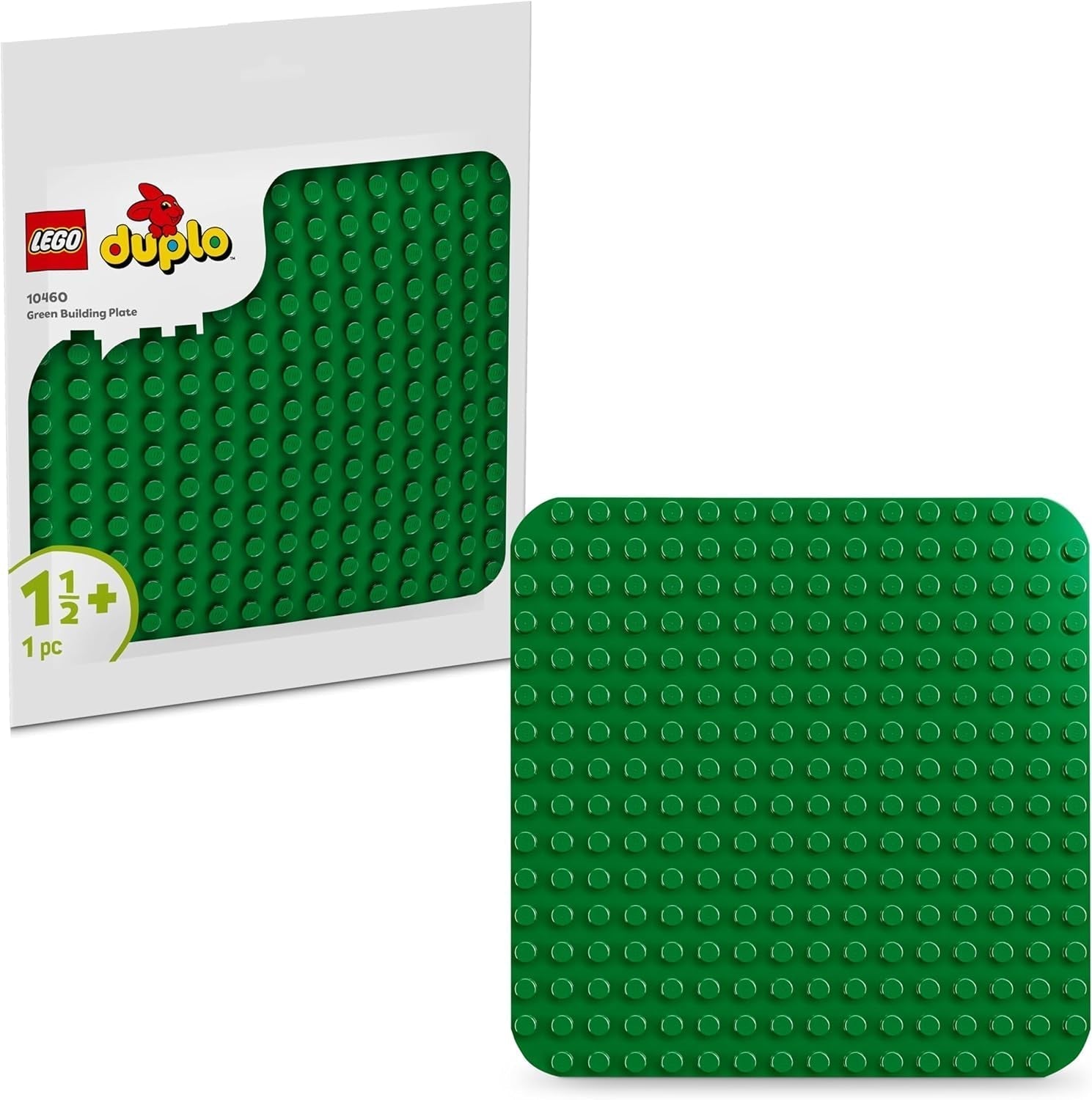Tablero de construcción LEGO DUPLO en verde, Juguete de construcción para niños pequeños a partir de 18 meses, Para exponer modelos, Permite a los preescolares construir creativamente y jugar con imaginación, Juguete educativo 10460 Juegos de construcción Besuche den LEGO-Store Default title