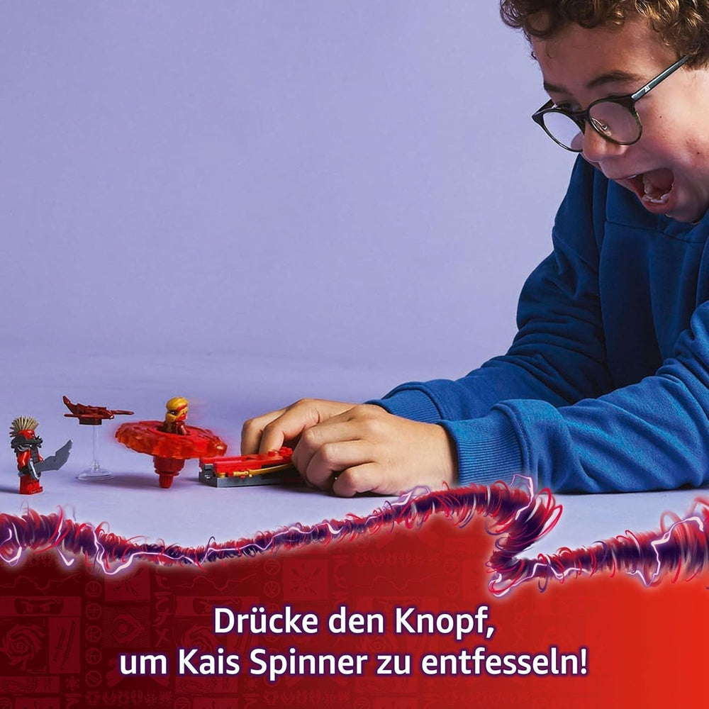 LEGO NINJAGO Spinjitzu Spinner Dragón de Kai - Juguete Ninja de Acción con 2 Minifiguras - Juego pequeño para niños - Idea de regalo para niños y niñas de 6 años en adelante 71823 Juegos de construcción Besuche den LEGO-Store