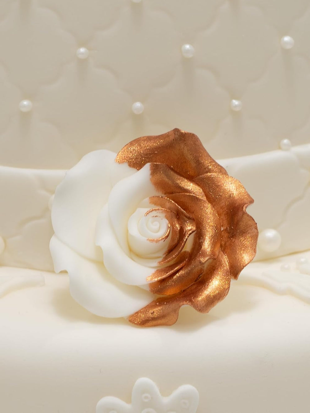 Colorante alimentario comestible Sugarflair Lustre Blush Rose Gold - Polvo de brillo comestible para pasteles, muffins, chocolate, pasteles, postres, helados, bebidas, cócteles y más - 4 g