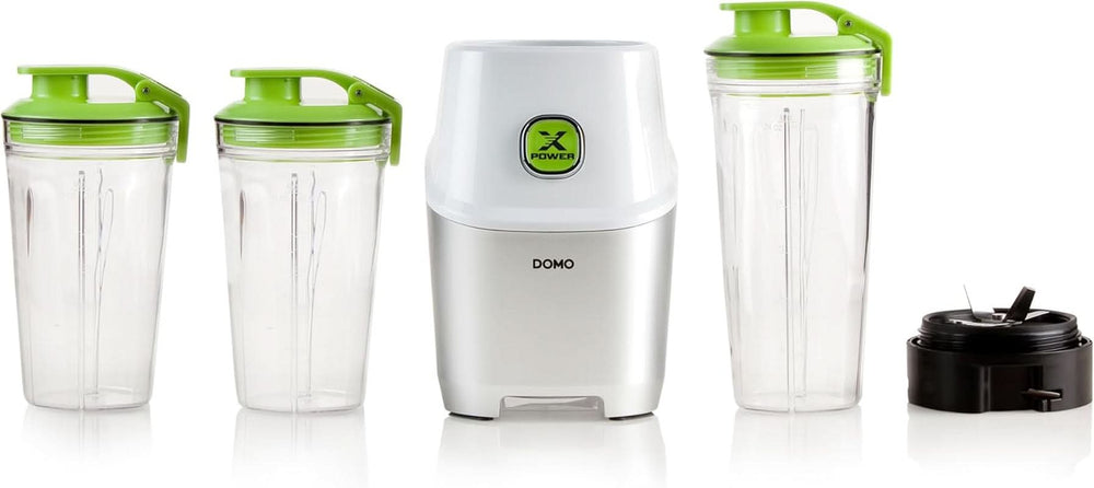 Powermixer Domo DO700BL con motor Starkem de 1000W - Mixen Direkt in Der Flasche, Weiß Mother and Child Naty Shop