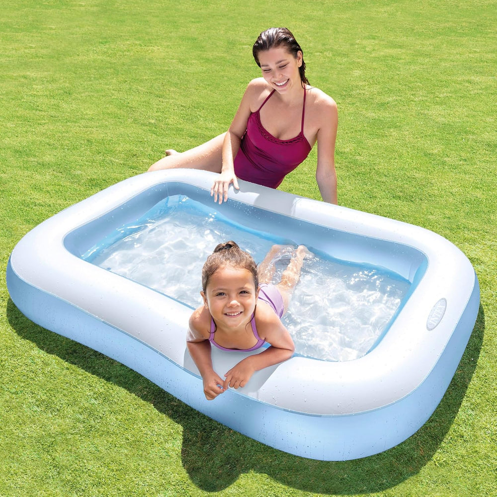 Piscina rectangular Intex - Piscina elevada para niños - Piscina para niños - 166 x 100 cm x 25 cm - Para mayores de 2 años