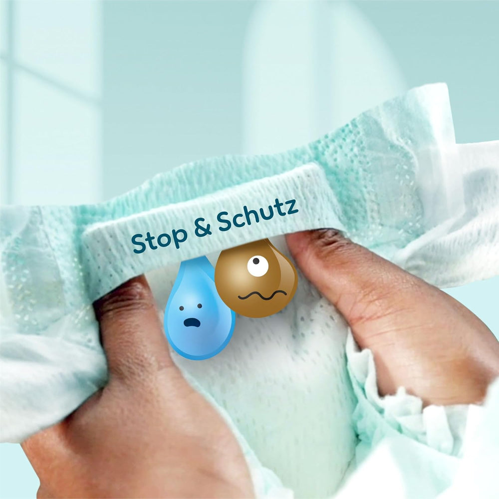 Pampers Premium Protection talla 6, 144 pañales, 13 kg-18 kg, nuestra protección número uno para la piel y las fugas