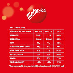 Maltesers Bolas de chocolate con centro crujiente y ligero, snack de chocolate aireado, 1 paquete (1 x 175 g)
