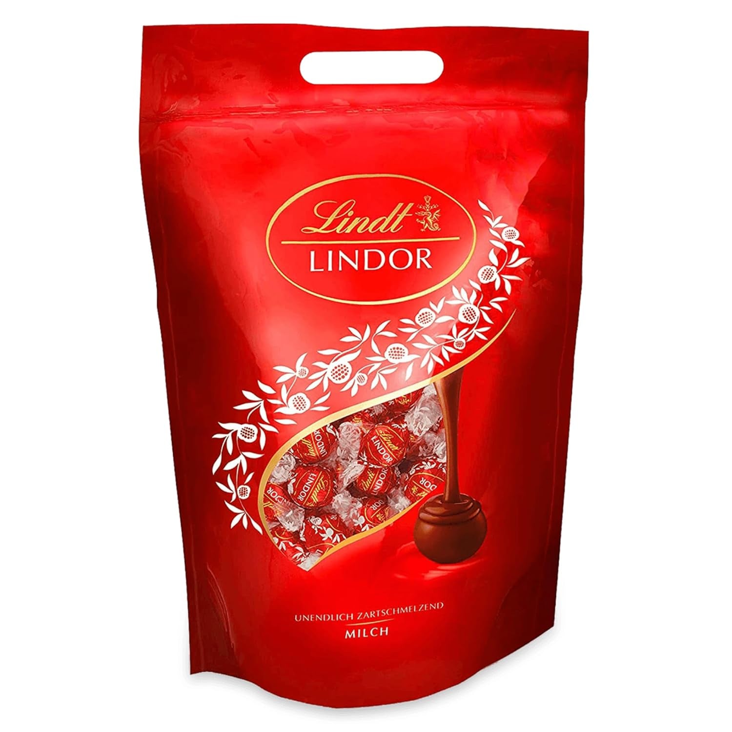 Lindt LINDOR Chocolate con Pistacho | Bolsa resellable de 1 kg | aprox. 80 bolas de chocolate con leche con relleno de crema de pistacho que se derrite en la boca | Paquete a granel, regalo de praliné