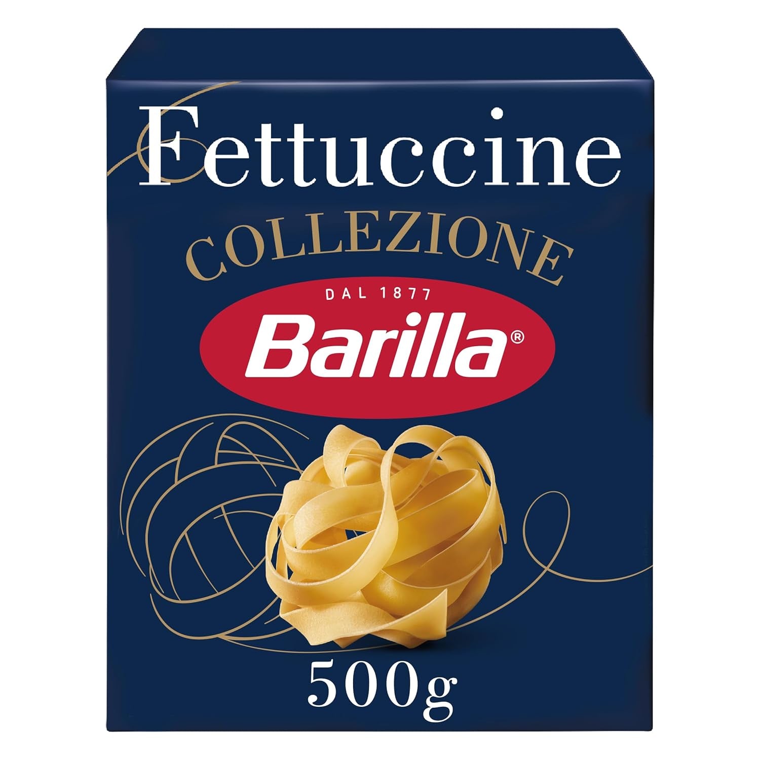 Pasta Barilla Collezione Fettuccine, (1 x 500 g) (Paquete de 3)