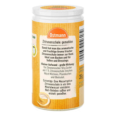 Ostmann Gewürze – Zitronenschale, gemahlene Schale für ein frisches Zitronen-Aroma, zum Backen oder Verfeinern von Soßen, Dressings & Desserts, vegano, 35 g (Verpackungsdesign kann abweichen)