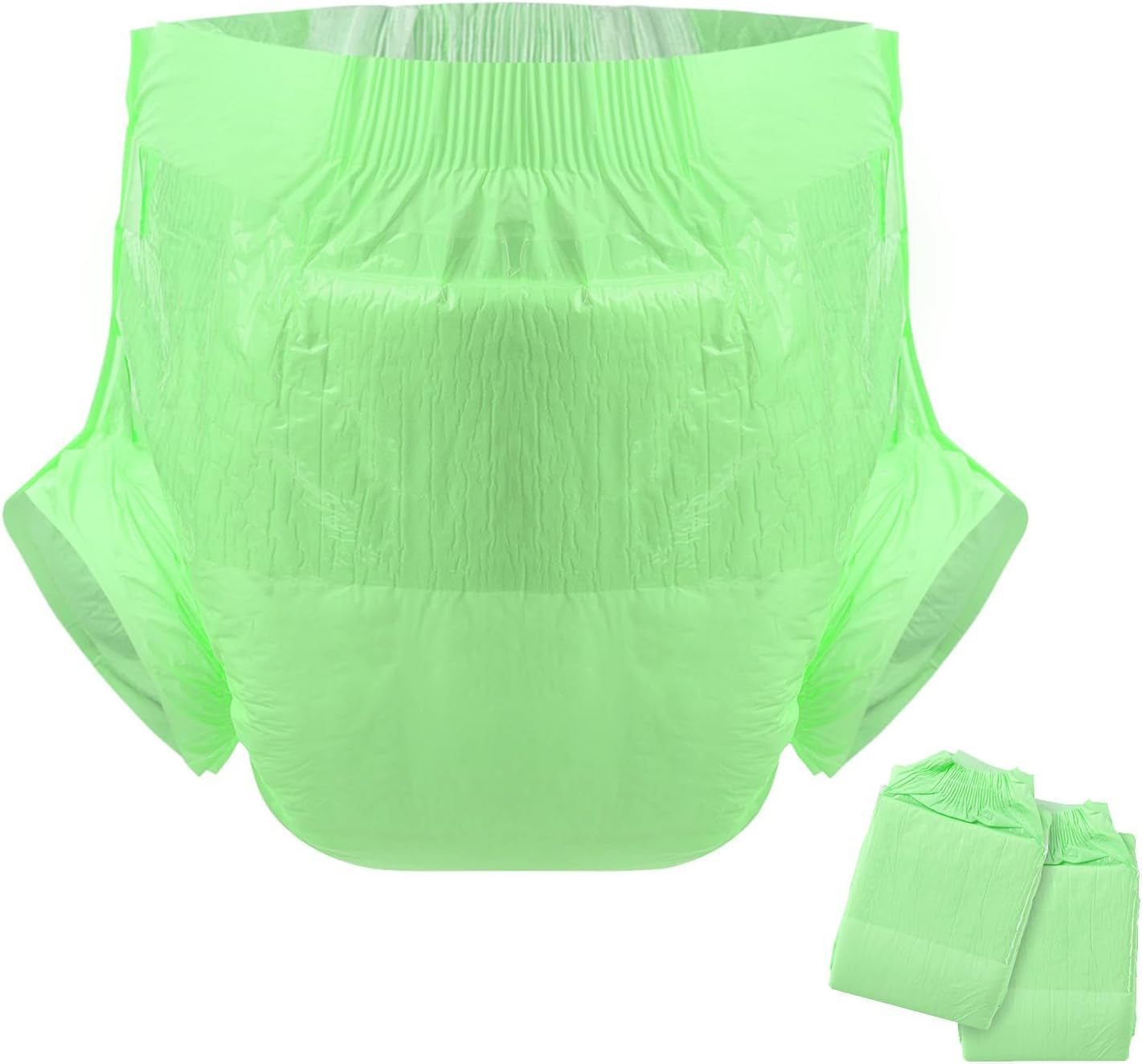 CutiePlusU Pañales para adultos, superficie seca, máxima absorbencia durante la noche, pañal desechable para incontinencia - azul, rosa, blanco, paquete de 3 (mediano 71-96 cm)