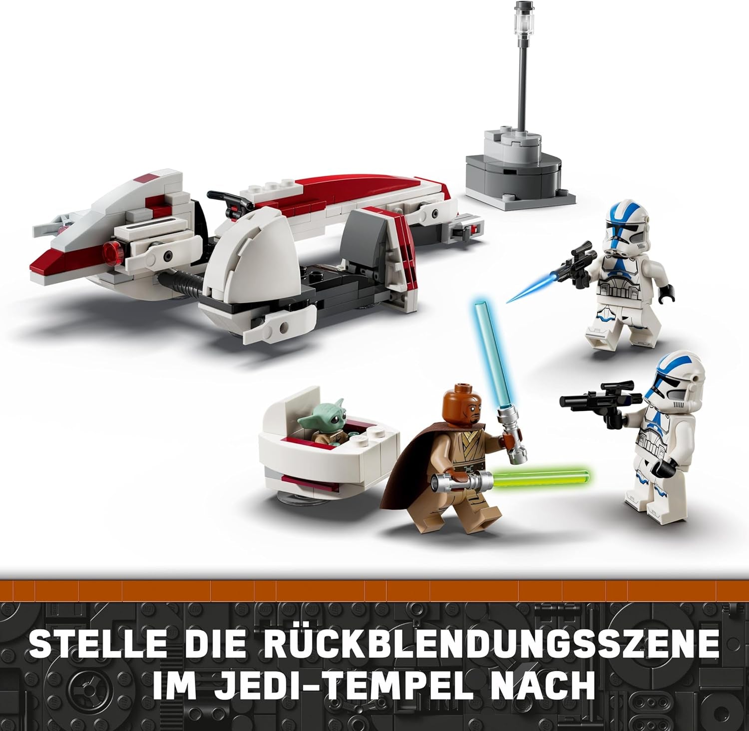 LEGO Star Wars Escape Con El BARC Speeder, Set Mandaloriano, Bicicleta De Juguete Con Sidecar, Incluye Las Figuras Kelleran Beq Y Grogu, Regalo Para Niños Y Niñas A Partir De 8 Años 75378 Sets De Construcción Beuche den LEGO-Store