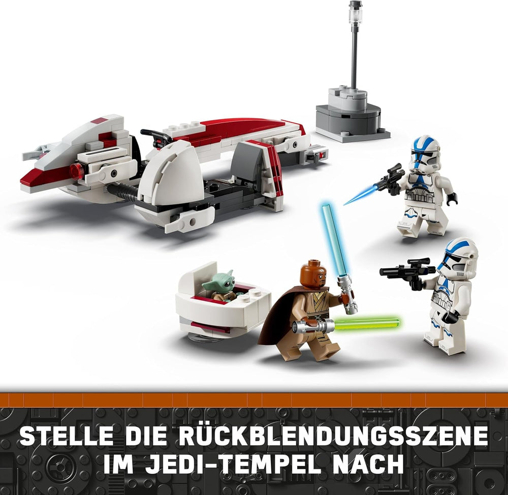 LEGO Star Wars Escape Con El BARC Speeder, Set Mandaloriano, Bicicleta De Juguete Con Sidecar, Incluye Las Figuras Kelleran Beq Y Grogu, Regalo Para Niños Y Niñas A Partir De 8 Años 75378 Sets De Construcción Beuche den LEGO-Store