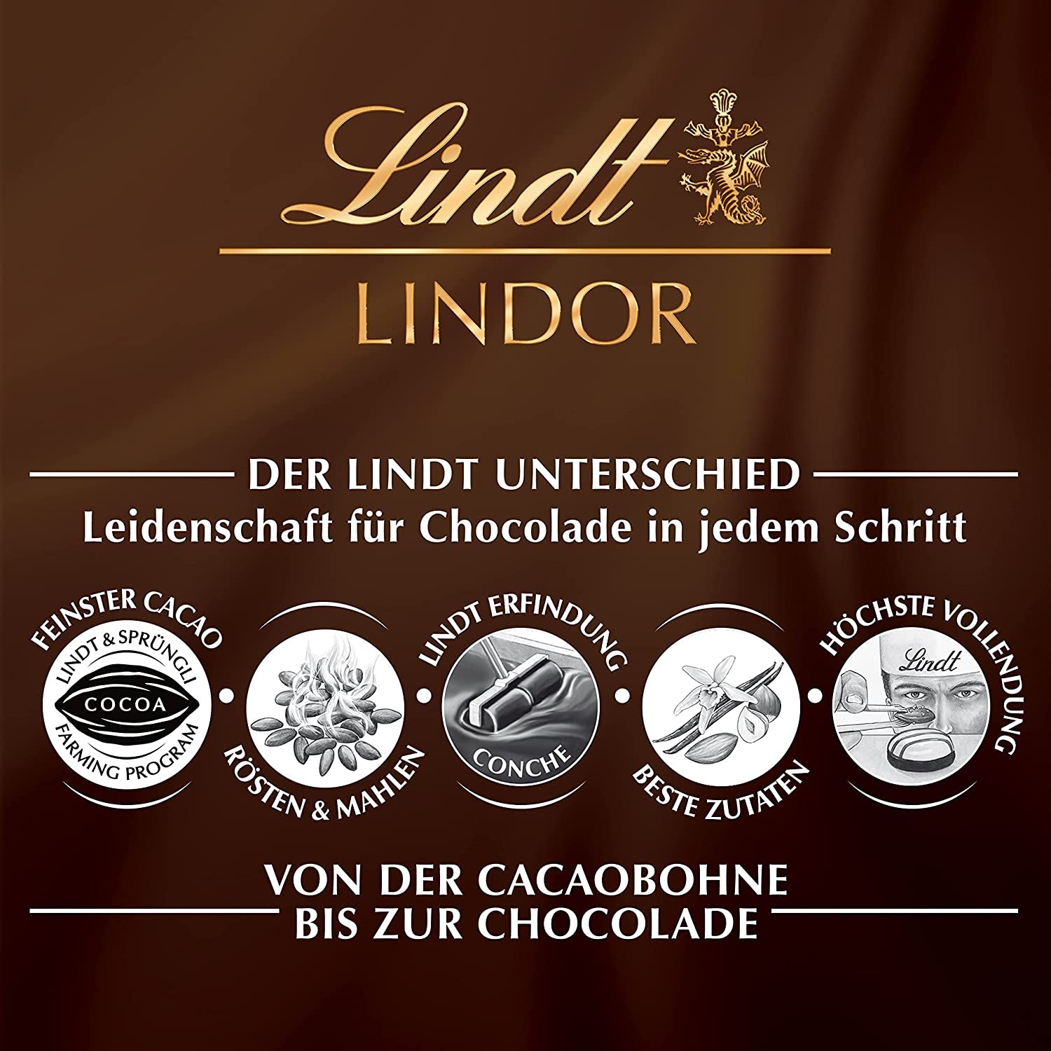 Bolitas de chocolate Lindor 70% cacao extra oscuro | Bolsa de 137g | Aprox. 10 bolas de fino chocolate negro con relleno que se deshace en la boca | Regalo de chocolate | regalo de chocolate