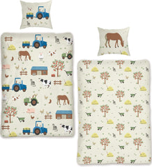 Skybrands Kinder Bettwäsche Tiere 135X200 Bauernhof Kinderbettwäsche Bagger Traktor Baumwolle Kinderbettwäsche 2Tgl. Título predeterminado de la tienda Für Jungen Und Mädchen Naty