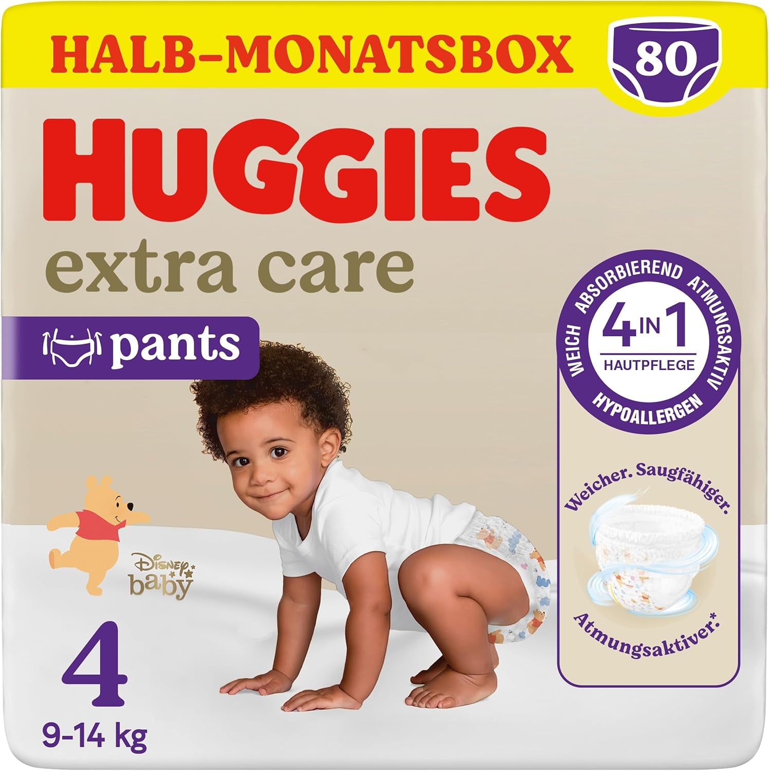 Huggies Extra Care Pants Diseño Disney Talla 5 68 Pañales (2x34) Caja Medio Mes