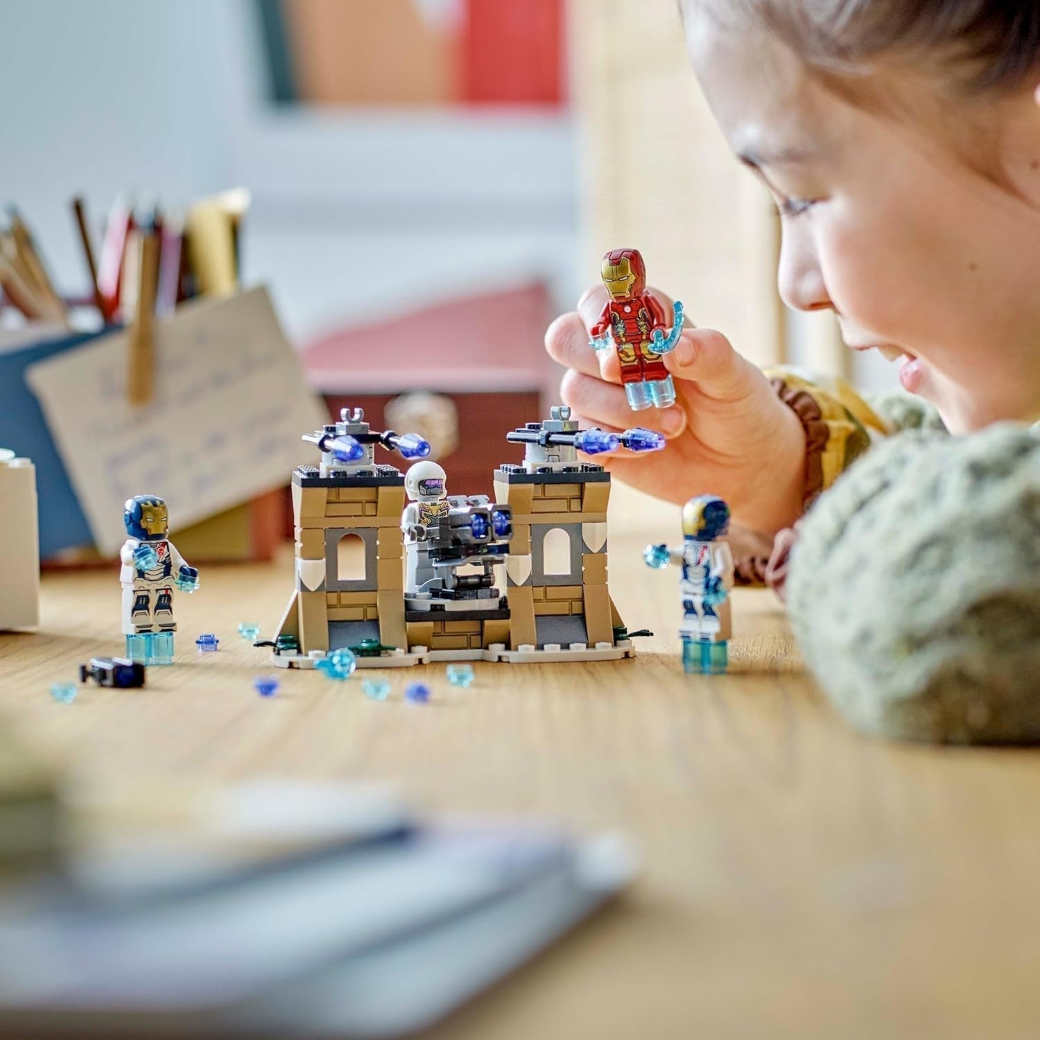 LEGO Marvel Iron Man y Legión de Hierro vs. Soldado Hydra, juguete de construcción de Los Vengadores, juego creativo para niños y fanáticos de los superhéroes, regalo para niños y niñas de 6 años 76288 Juegos de construcción Besuche den LEGO-Store