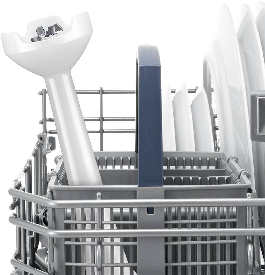 Bosch Stabmixer Clevermixx MSM14000, Abnehmbarer Mixfuß, Ergonomischer Griff, Leichtes Gehäuse, 4-Klingen-Messer, Einfache Reinigung, 400 W, Weiß/Rot Bucatarie Naty Shop