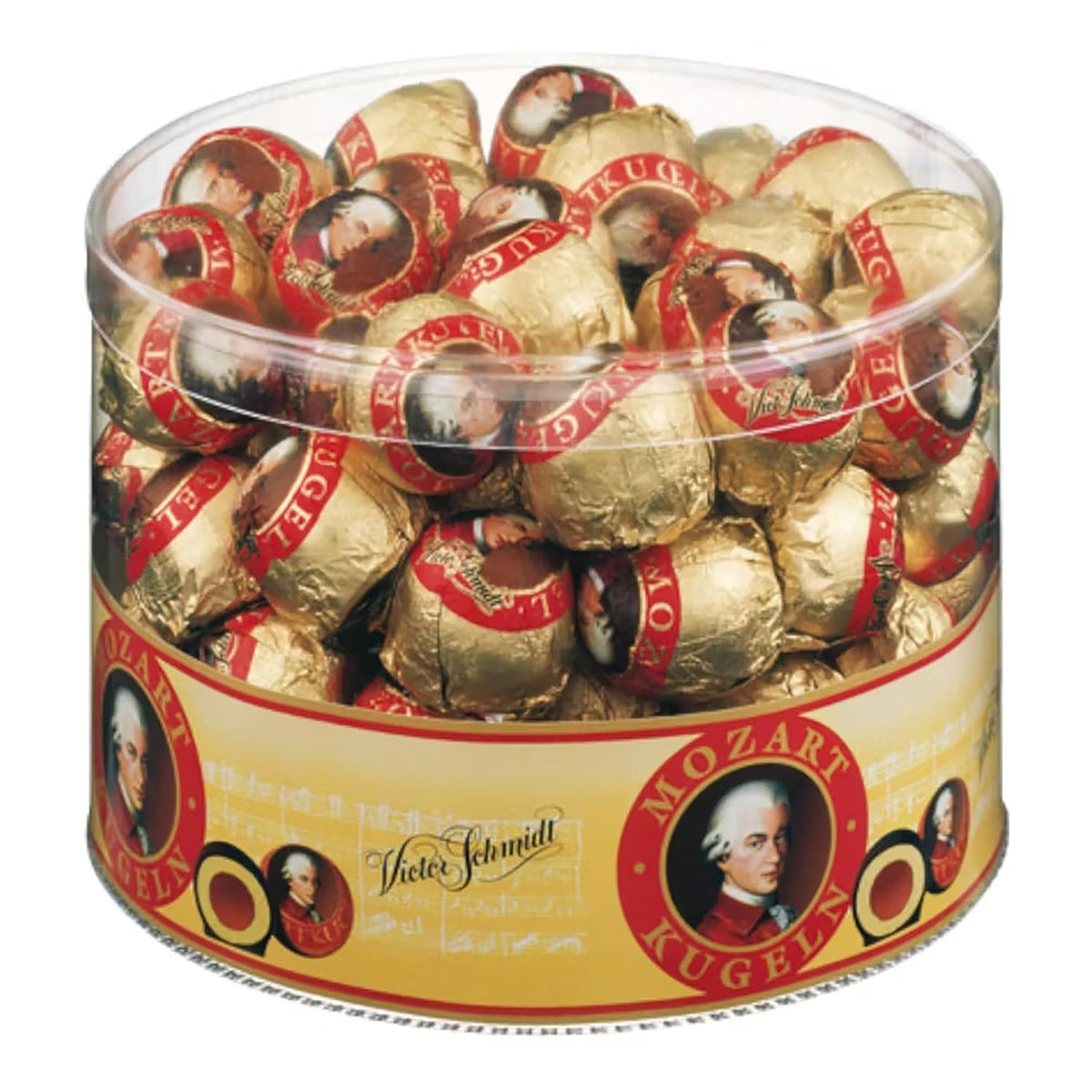 Mozartkugeln – Originales de Austria – Chocolates finos con turrón y mazapán – 825g (1 paquete)