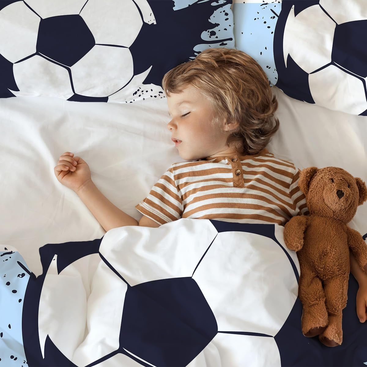 Ropa de cama niño, fútbol, microfibra poliéster Ropa de cama - infantil Naty Shop