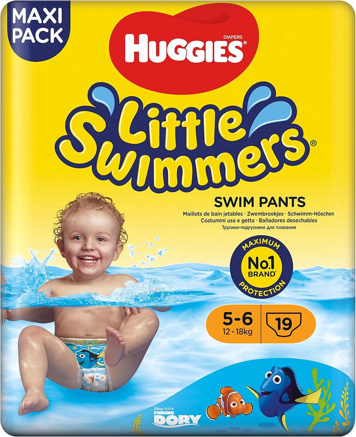 Huggies Little Swimmers Talla 5-6, paquete grande de 19 piezas Mother and Baby Naty Shop