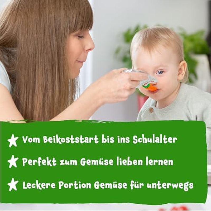 Pumpkin Organics bolsas de verduras y cereales ecológicos, pack de 8: Pera, Fresas, Boniatos, Remolacha, Plátano, Avena - Sin azúcares añadidos¹ - A partir de 6 meses - como snack o alimento complementario en el paquete (8 x 100g)