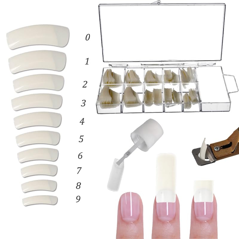 Gel transparent Sun Garden Nails monofazic 30ml + cutie cu 100 vârfuri + lipici pentru vârfuri 7ml