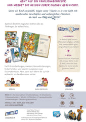 Space Cow, DreamQuest, juego para niños, historias, 2 jugadores, mayores de 6 años, 30 minutos, alemán