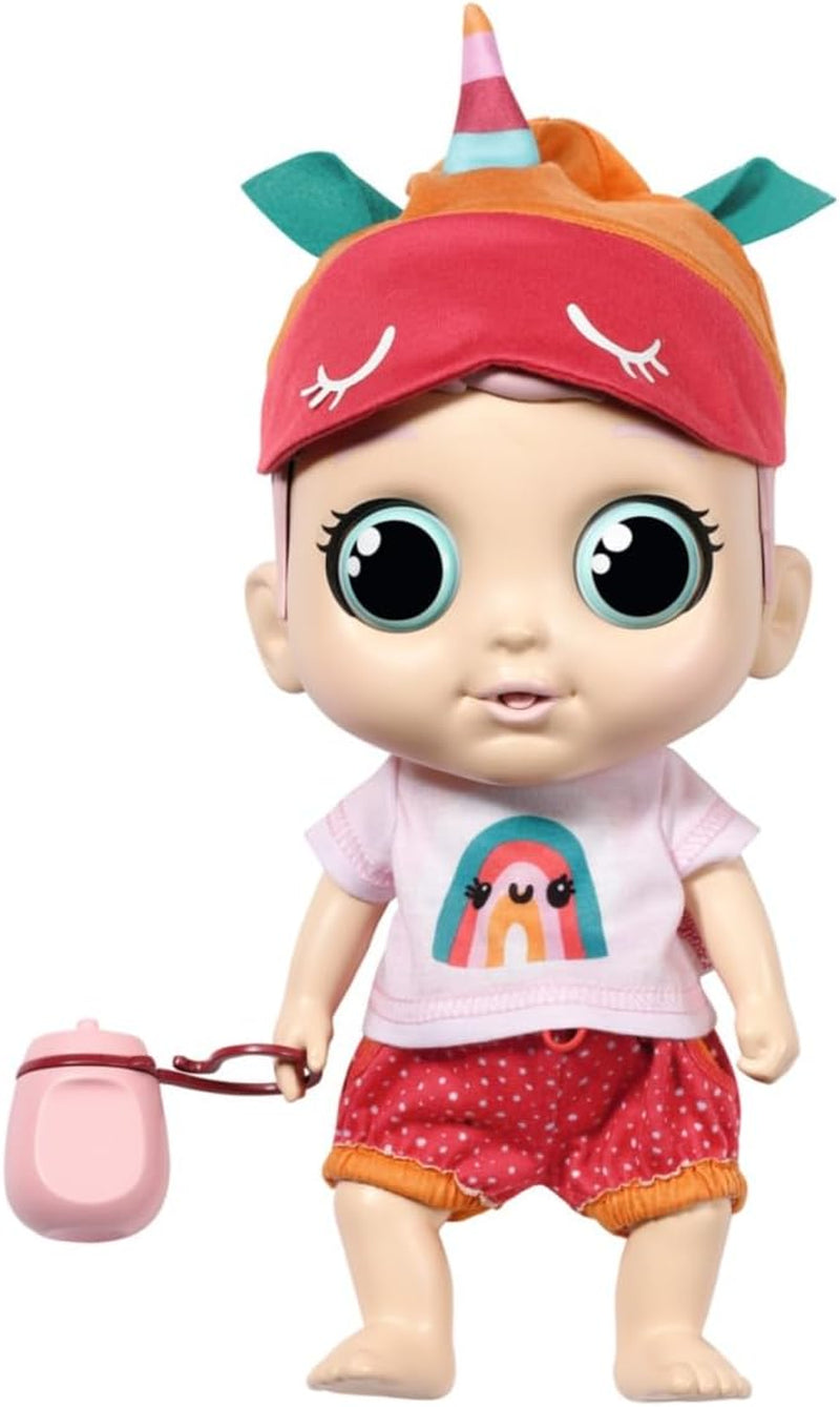 Baby Robin, 30 cm große Babypuppe mit beweglichen Augen und lustigen Soundfunktionen, incl. Camisa, Medias, Mutze, Romper, Flasche und Schnuller, 905586 Zapf Creation