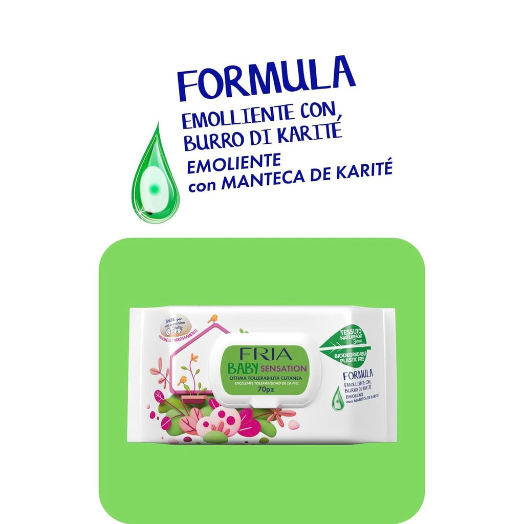 Baby Sensatios cu capac, 72 servetele Servetele Umede Bebelusi Naty Shop