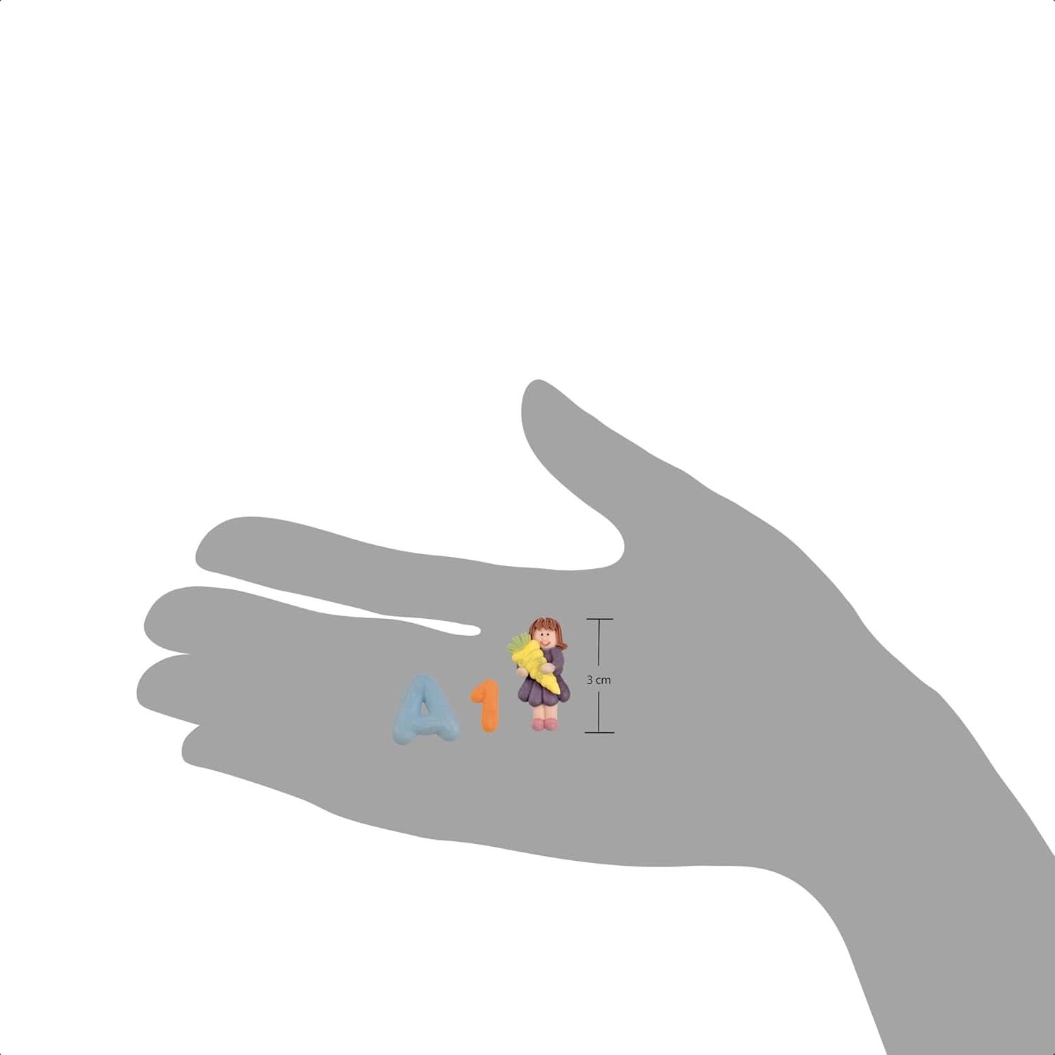 Günthart, 8 figuritas de azúcar para el inicio del cole y letras, 115 gramos Sprinkles Naty Shop