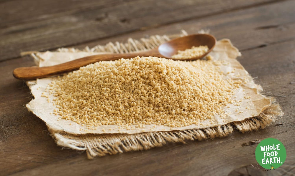Cuscús ecológico Wholefood Earth – 1kg | Crudo | Sin OGM | Vegano | Rico en fibra | Certificado orgánico