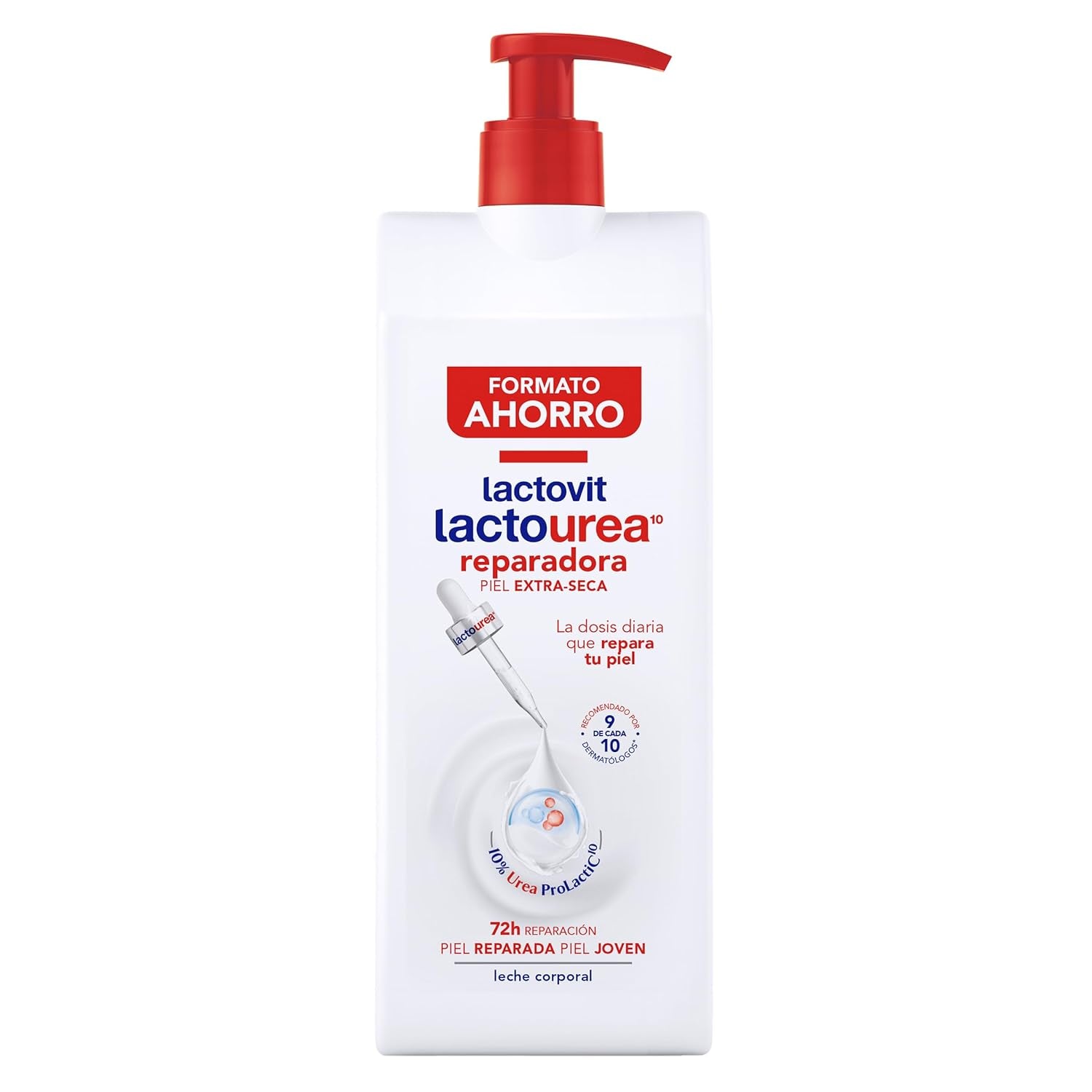 Lactourea reparierende Körpermilch mit Protein Calcium, sofortige Absortion, 48 Stunden Ernährung und Reparatur, geeignet für dry und extra dry Haut, 800 ml