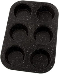 Pradel Excellence - Molde para 6 muffins, acero al carbono, revestimiento antiadherente Moldes y bandejas de horno Naty Shop
