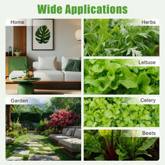 Kit de cultivo hidropónico de 36 maceteros, kit de cultivo hidropónico de 100 × 50 × 30 cm, sistema de cultivo hidropónico con bomba de agua, sistemas de cultivo de plantas sin suelo de PVC-U