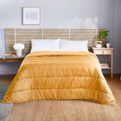 Pikolin Home - Edredón Reversible 300 G - Relleno Nórdico Bicolor - Para Cama 100/105 - Cómodo, Cálido, Transpirable, Verde, 180 X 220 cm Edredones y edredones Naty Shop