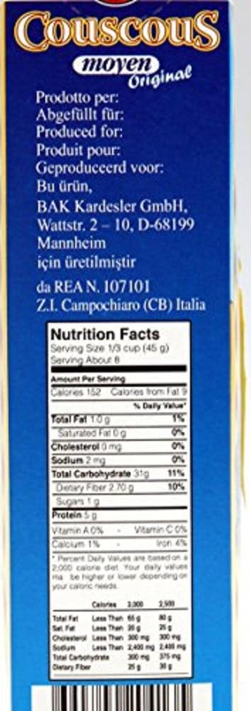 Cuscús Moyen Original, 0,5 kg