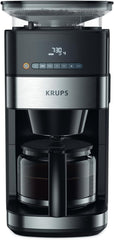 Espressor Krups KM8328 Grind cu râșniță | Cronometru 24 de ore | Recipient boabe 180 g | Capacitate 1,25 l pentru până la 15 cești de cafea | Funcție de oprire automată | 3 setări de măcinare | Negru