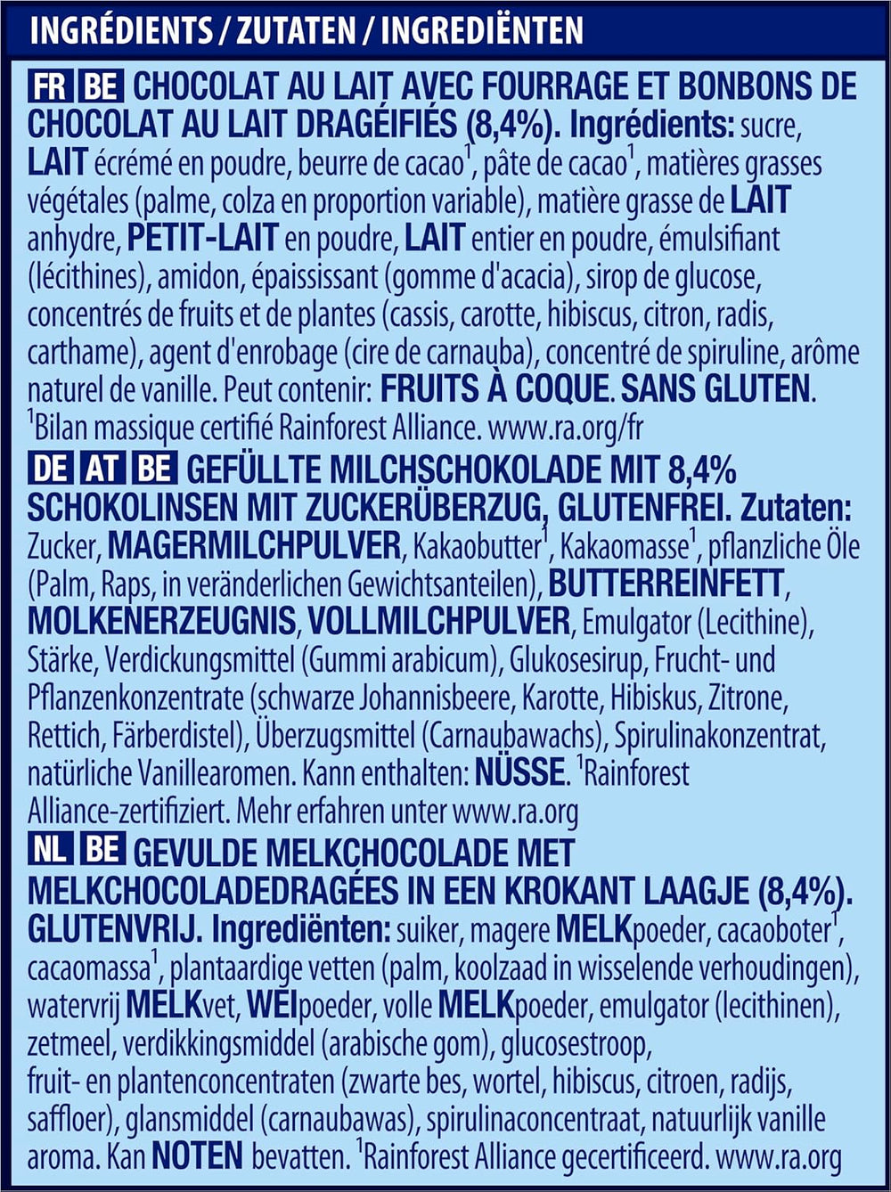 NESTLÉ SMARTIES Easter Friends, figuritas temáticas de Pascua, hechas de fino chocolate con leche con relleno cremoso y mini lentejas de colores con chocolate SMARTIES, 1 paquete (1 x 65 g)